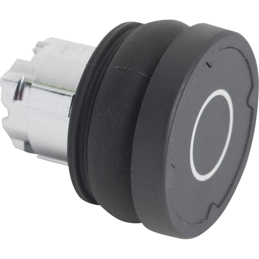 Pushbutton head for harsh environment – black – with marking