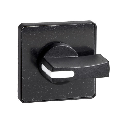 Operating head 45 x 45 mm – black color – black handle – blank for engraving
