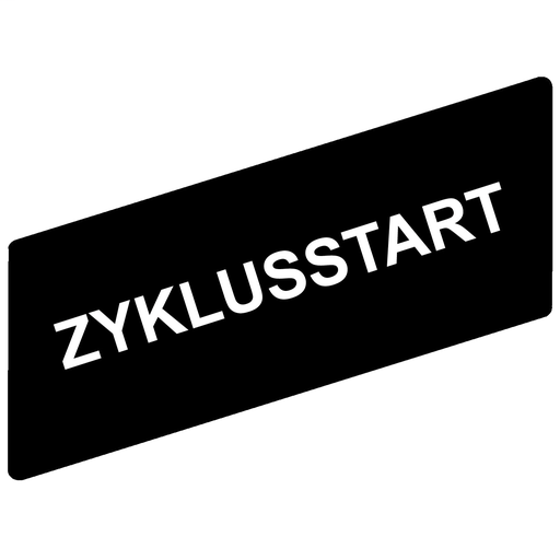 Marked legend 8 x 27 mm for legend holder 30 x 40 mm – ZYKLUSSTART