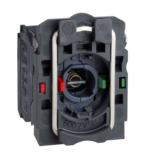 Light block with body/fixing collar for BA9s bulb 250V 1NO+1NC