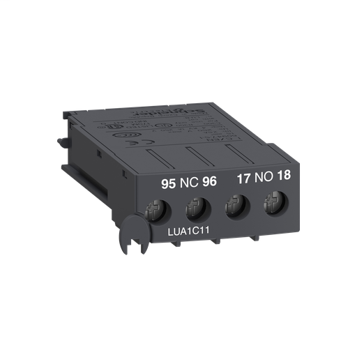 TeSys U, signalling auxiliary contacts, 1 NO and 1 NC