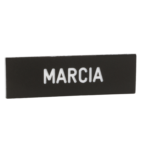 Marked legend 8 x 27 mm for legend holder 30 x 40 mm – MARCIA