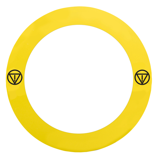 Legend plate Ø90 specific for ill. e.stop no text with logo