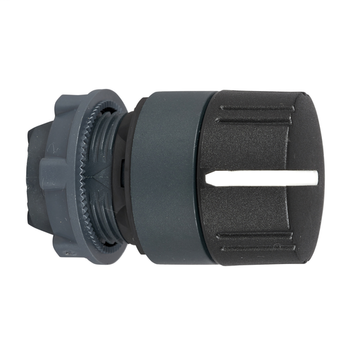Black selector switch head ø22 3-position stay put