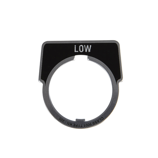 PUSH BUTTON LEGEND PLATE 30MM T-K