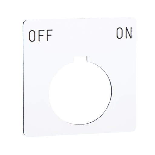 PUSH BUTTON LEGEND PLATE 30MM T-K