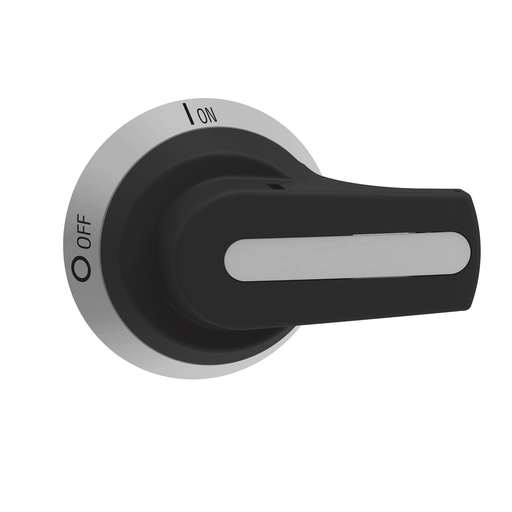 Pistol grip handle, TeSys, defeatable, black, screw fixing