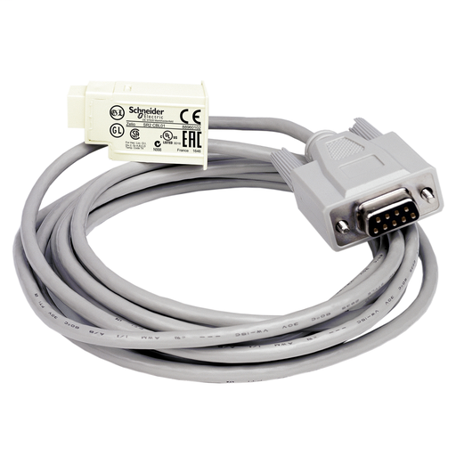 SUB-D 9-pin PC connecting cable – for smart relay Zelio Logic – 3 m