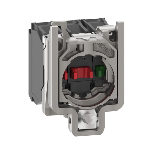 Single contact block with body/fixing collar 1NC faston connector
