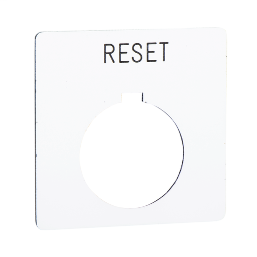 Push button legend plate 30mm t-k