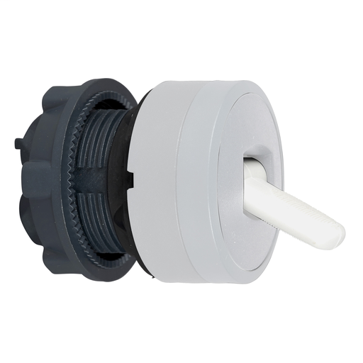 White toggle switch head Ø22 2-position stay put cp white