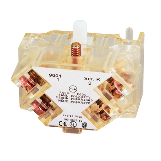 PUSH BUTTON CONTACT 600VAC 10A 30MM T-K