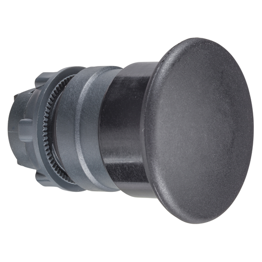 Black Ø40 mushroom pushbutton head Ø22 spring return sold by 100