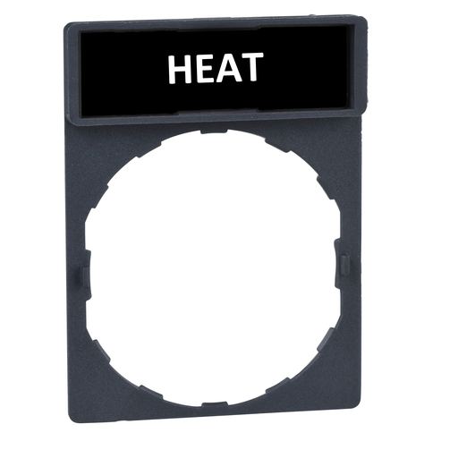 Legend holder with legend – Ø22mm – HEAT
