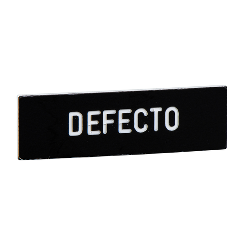 Marked legend 8 x 27 mm for legend holder 30 x 40 mm – DEFECTO