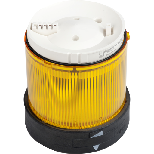 Illuminated unit for modular tower lights, plastic, yellow, Ø70, steady, bulb or LED not included, 250 V