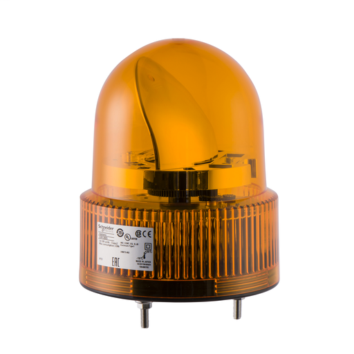 Rotating beacon, 120 mm, orange, with buzzer 50…90 dB, 12 V AC DC