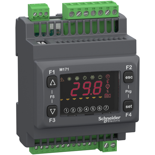 Modicon M171 Optimized Display 14I/O Modbus 100-240Vac