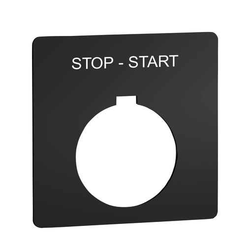 PUSH BUTTON LEGEND PLATE 30MM T-K