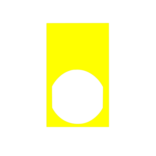 Name plate 30 X 50 yellow – black marking