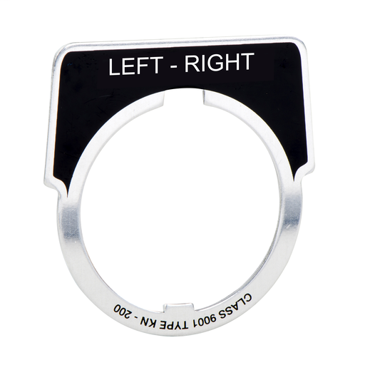 PUSH BUTTON LEGEND PLATE 30MM T-K