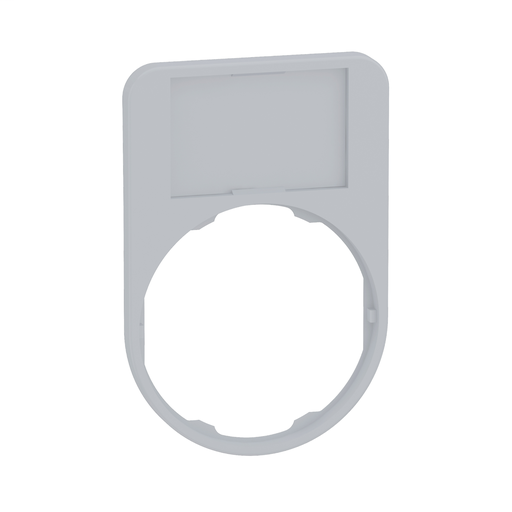 Legend holder 40 x 60 mm for flush mounted heads with blank legend cp white