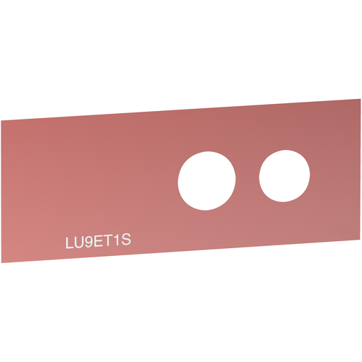 TeSys U transluscent red sticker for safe