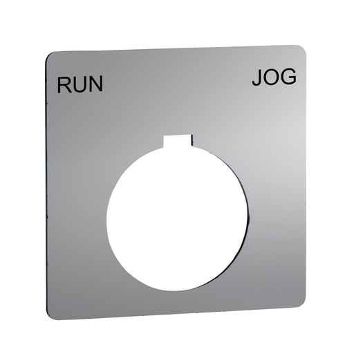 PUSH BUTTON LEGEND PLATE 30MM T-K