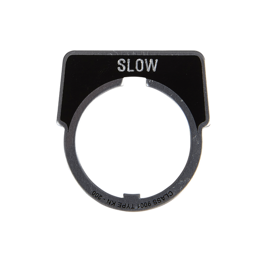 PUSH BUTTON LEGEND PLATE 30MM T-K