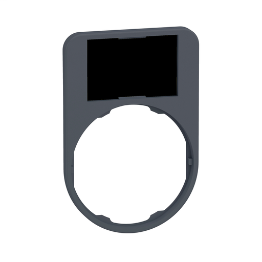 Legend holder 40 x 60 mm for flush mounted heads, plastic, with legend 18 x 27 mm, unmarked