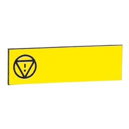 ZBY0140 - Blank legend 8×27 mm for legend holder 30×40 mm – E-stop sign – no text