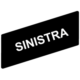 ZBY02610 - Marked legend 8 x 27 mm for legend holder 30 x 40 mm – SINISTRA