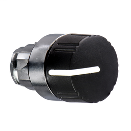 ZB4BD39 - Black selector switch head Ø22 3-position stay put