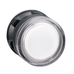 ZB5AW37 - Clear flush illuminated pushbutton head Ø22 spring return for BA9s bulb