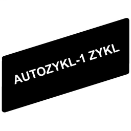 ZBY02298 - Marked legend 8 x 27 mm for legend holder 30 x 40 mm – AUTOZYKL-1 ZYKL