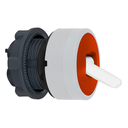 ZB5AD2804C1 - Red toggle switch head Ø22 2-position stay put cp white