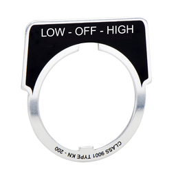 9001KN265SP - PUSH BUTTON LEGEND PLATE 30MM T-K