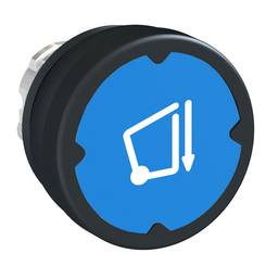ZB4BC68006 - Pushbutton head for harsh environment – dark blue – with marking