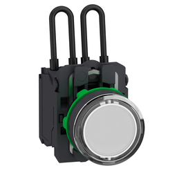 XB5AW21B5 - Push-to-test pilot light 24v white