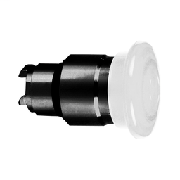 ZB4BW6137 - White Ø40 illum mushroom pushbutton head Ø22 latching for integral LED