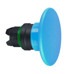 ZB5AR6 - Blue Ø60 mushroom pushbutton head Ø22 spring return