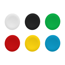ZBA9 - Cap unmarked for circular flush pushbutton Ø22 with 6 colours choice