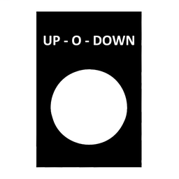 ZB2BY2389 - Nameplate (UP O DOWN)