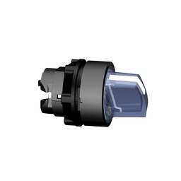 ZB5AK1263 - Blue illuminated selector switch head Ø22 2-position stay put