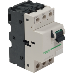 GV2LE03 - TeSys GV2 Manual Starter and Protector, magnetic circuit protector, toggle switch, 0.4 A, screw clamp terminals