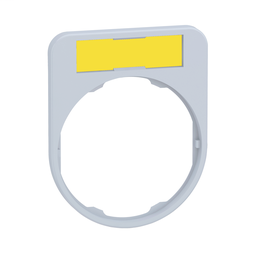 ZBYF4101C1 - Legend holder 40 x 50 mm for flush mounted heads w/ leg for engr. cp white