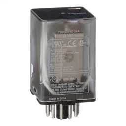 781XAXRC-12A - Power relay, Legacy, 15A, SPDT, 12 VAC, clear cover