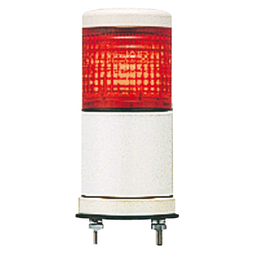 XVC6B15SK - Monolithic tower light, red, 60mm, base mounting, steady or flashing, with buzzer 70…85 dB, IP54, 24 V AC DC