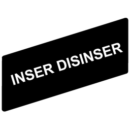 ZBY02667 - Marked legend 8 x 27 mm for legend holder 30 x 40 mm – INSERITO-DISINS.