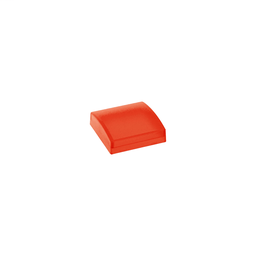 ZBCV0143 - Red plain lens for square pilot light Ø22 with integral LED